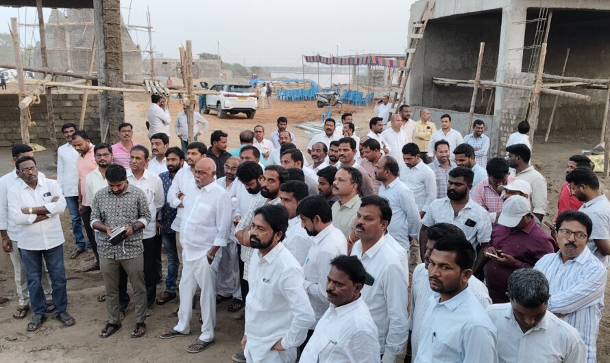 MLA PSR : మహాప్రస్థాన పనులను పరిశీలించిన ఎంఎల్ఏ