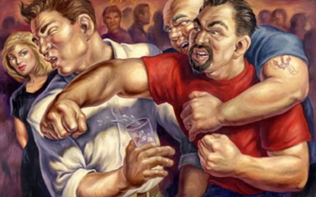 fight in bar and restaurent