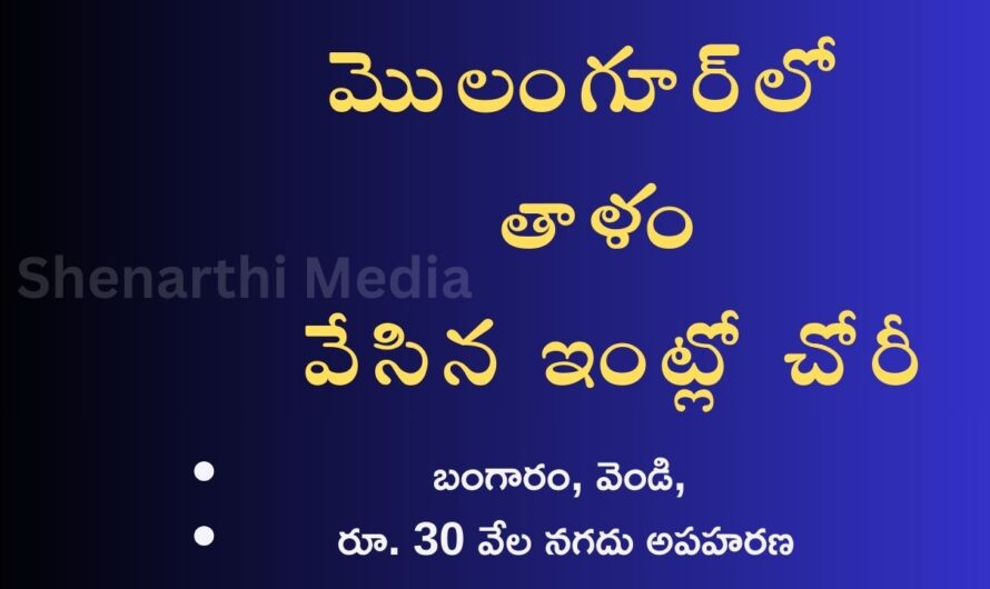 Molangur Theft: మొలంగూర్‌లో తాళం వేసిన ఇంట్లో చోరీ