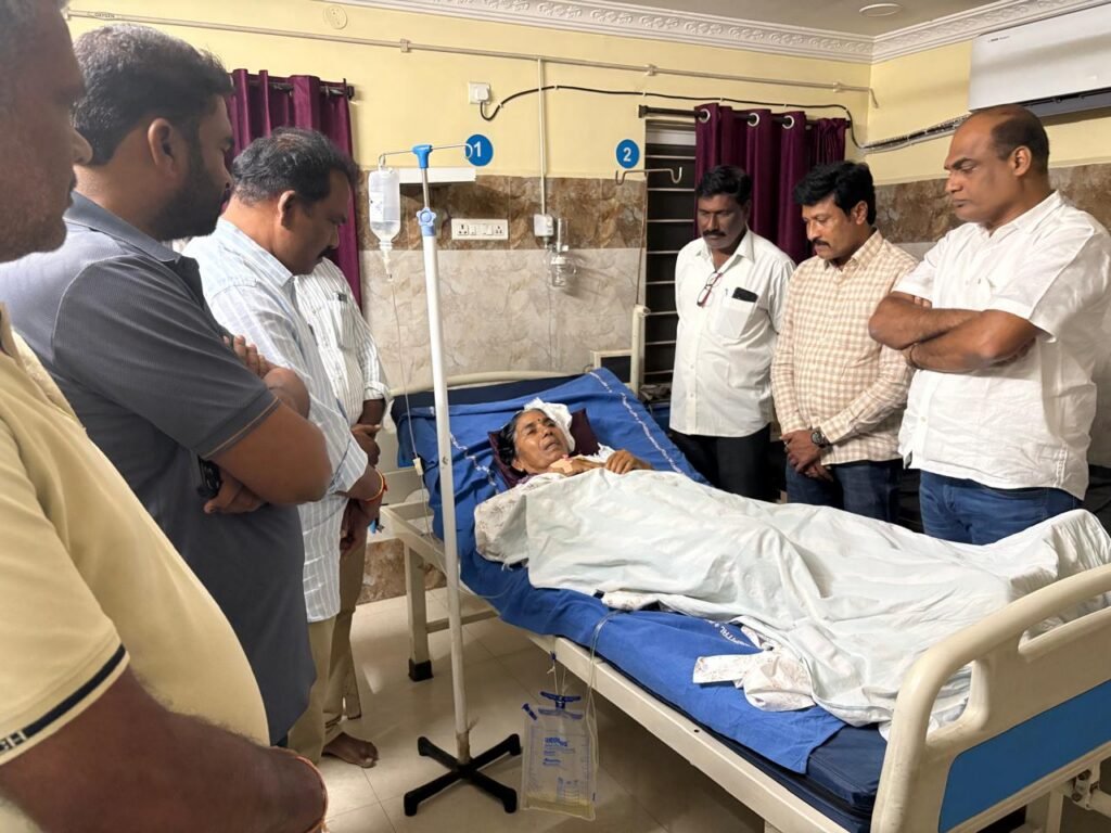 శ్రీరాములపల్లి సర్పంచ్ కు పరామర్శ